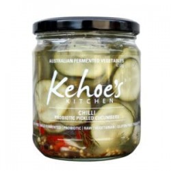 KEHOES CHILLI PICKLED CUCUMBER SLICES 410G