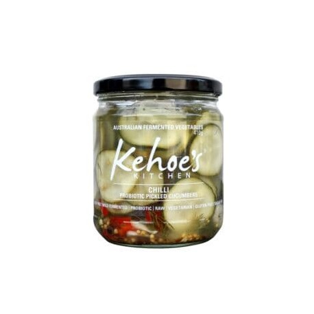 KEHOES CHILLI PICKLED CUCUMBER SLICES 410G