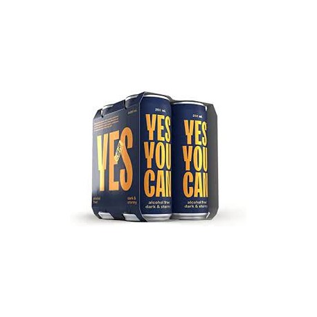 YES YOU CAN DARK AND STORMY 4 X 250ML