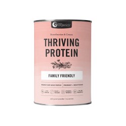 NUTRA ORGANICS THRIVING PROTEIN STRAWBERRIES AND CREAM FAMILY FRIENDLY 450G