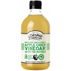 BARNES NATURALS APPLE CIDER VINEGAR WITH THE MOTHER 500ML