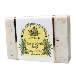 LEMON MYRTLE FRAGRANCES LEMON MYRTLE SCRUB SOAP BAR 100G