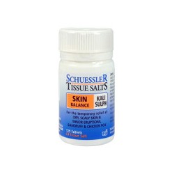 SCHUESSLER TISSUE SALTS SKIN BALANCE KALI SULPH 125 TABLETS