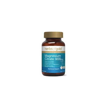 HERBS OF GOLD MAGNESIUM CITRATE 900 60 CAPSULES