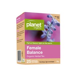 PLANET ORGANIC FEMALE BALANCE ORGANIC HERBAL TEA 25 BAGS 25G