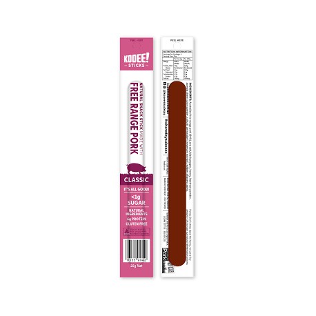 KOOEE FREE RANGE PORK STICK CLASSIC 25G