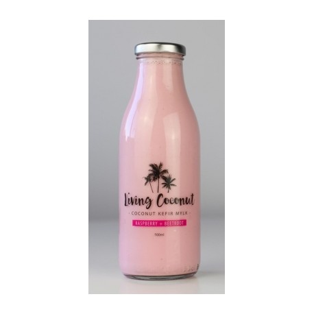 LIVING COCONUT COCONUT KEFIR MYLK RASPBERRY AND BEETROOT 500ML