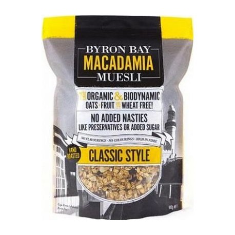 BYRON BAY MACADAMIA MUESLI CLASSIC STYLE 2KG