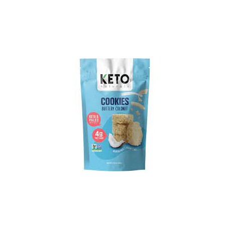 KETO NATURALS COOKIES BUTTERY COCONUT 64G