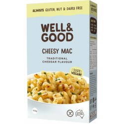 WELL AND GOOD CHEESY MAC TRADITIONAL CHEDDAR FLAVOUR 110G