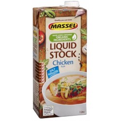 MASSEL LOW FODMAP CERTIFIED SALT REDUCED CHICKEN STOCK 1L