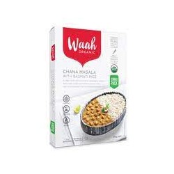 WAAH ORGANIC CHANA MASALA WITH BASMATI RICE 375G