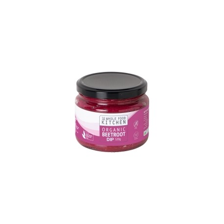 THE WHOLE FOOD KITCHEN ORGANIC BEETROOT DIP GLASS JAR 320G