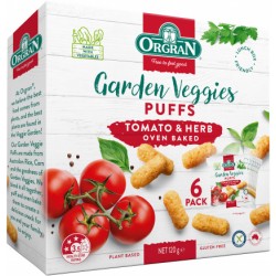 ORGRAN PUFFS TOMATO AND HERB 6PK 120G