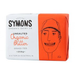 SYMONS GRASS FED UNSALTED BUTTER 250G