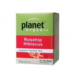 PLANET ORGANIC ROSEHIP HIBISCUS 25 BAGS