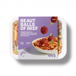 SERV'D BEAUT BALLS OF BEEF