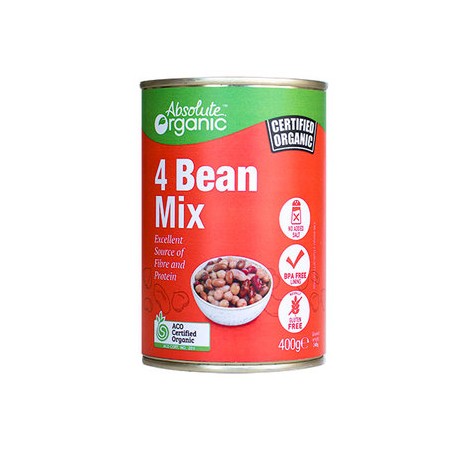 ABSOLUTE ORGANIC 4 BEAN MIX 400G