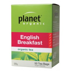 PLANET ORGANIC ENGLISH BREAKFAST 50 BAGS