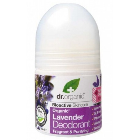 DR ORGANIC ORGANIC LAVENDER DEODORANT ROLL ON 50ML