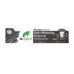 DR ORGANIC EXTRA WHITENING CHARCOAL TOOTHPASTE 100ML