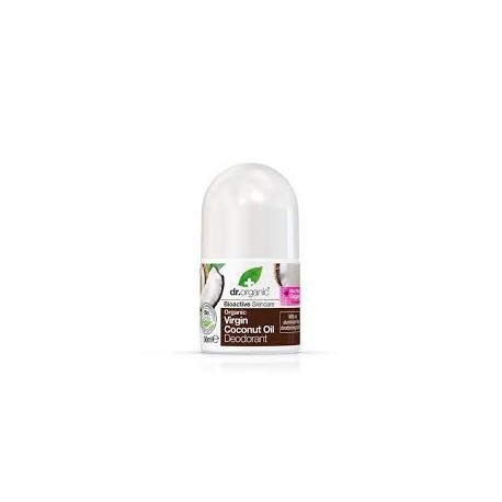 DR ORGANIC VIRGIN COCONUT OIL DEODORANT ROLL ON 50ML