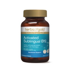 HERBS OF GOLD ACTIVATED SUBLINGUAL B12 75 SUBLINGUAL TABLETS