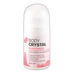 BODY CRYSTAL ROLL ON DEODORANT WILDFLOWERS 80ML