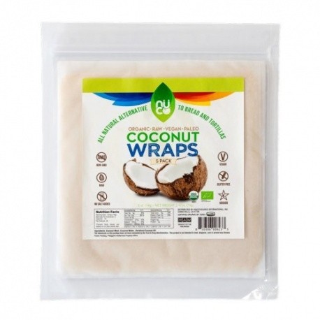 NUCO ORGANIC COCONUT WRAPS 5 PACK 70G