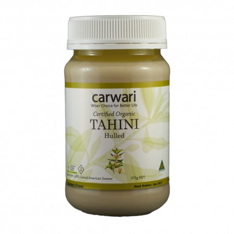 CARWARI ORGANIC TAHINI HULLED 375G