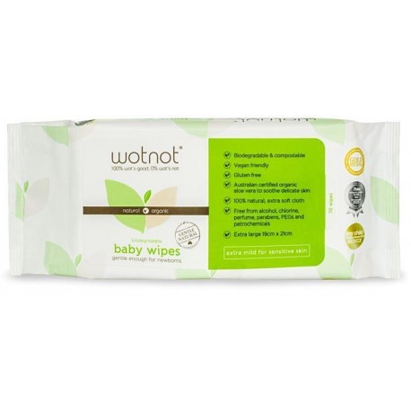 WOTNOT BABY WIPES 70PK