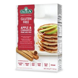 ORGRAN APPLE AND CINNAMON PANCAKE MIX 375G