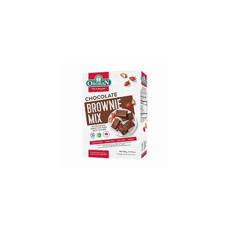 ORGRAN GLUTEN FREE CHOCOLATE BROWNIE MIX 400G