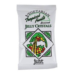 VEGETARIAN JELLY CRYSTALS TROPICAL FRUITS 85G