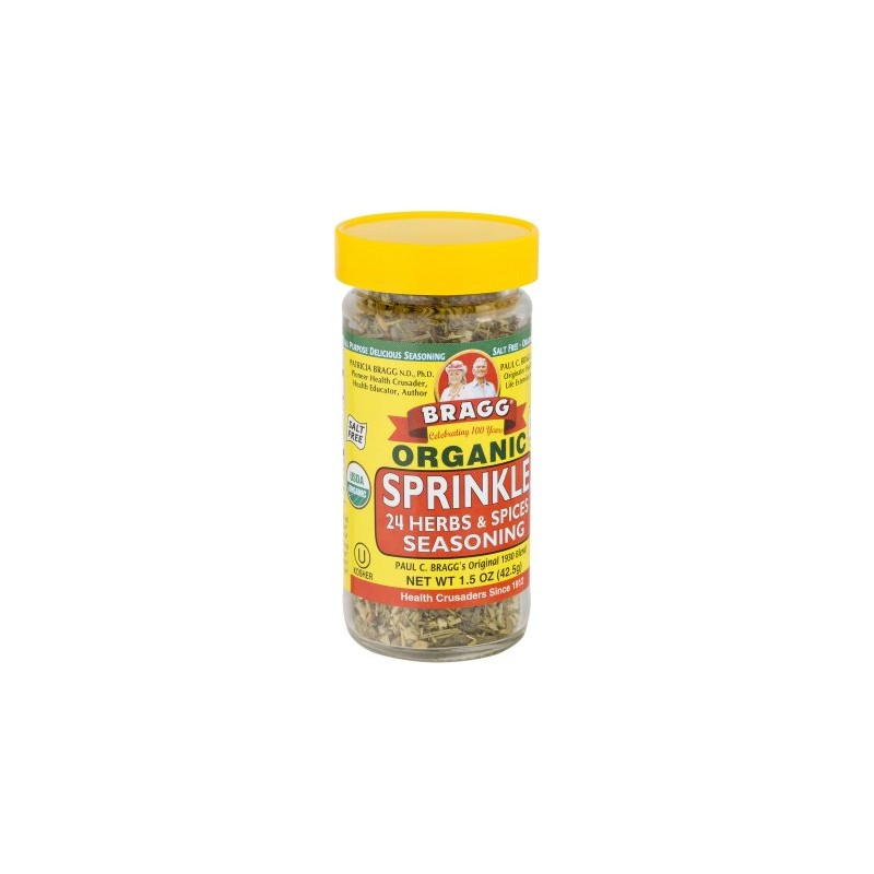 Braggs Organic Sprinkle 24 Herbs & Spices Seasoning 42g - Miss Spelt's  Organics