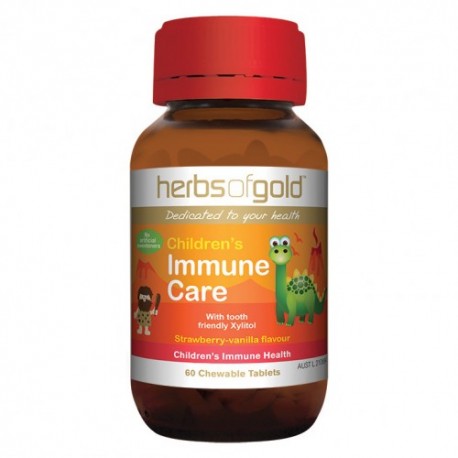 HERBS OF GOLD CHILDRENS IMMUNE CARE 60 CHEWABLE TABLETS