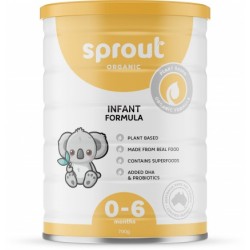 SPROUT ORGANIC PLANT BASED INFANT FORMULA 0-12 MONTHS 700G