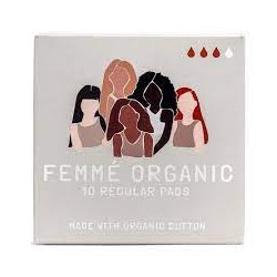 FEMME ORGANIC 10 REGULAR PADS