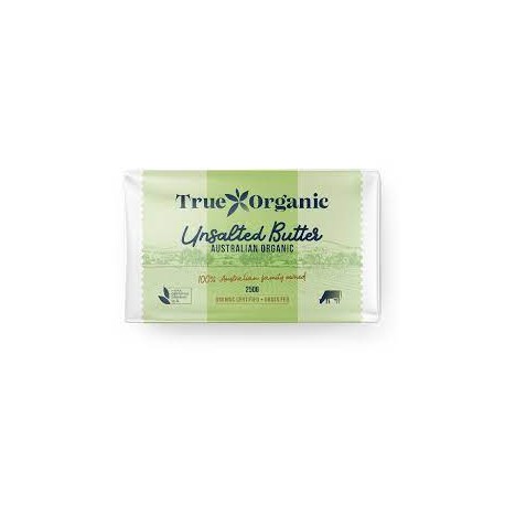 TRUE ORGANIC UNSALTED BUTTER 250G