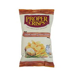 PROPER CRISPS ONION WITH GREEN CHIVES 150G