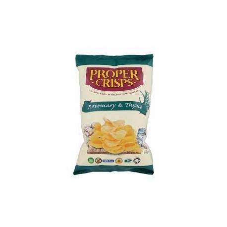 PROPER CRISPS ROSEMARY AND THYME 150G
