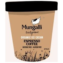 MUNGALLI ORGANIC ICE CREAM EXPRESSO COFFEE 475ML