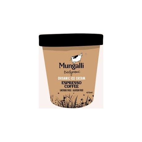 MUNGALLI ORGANIC ICE CREAM EXPRESSO COFFEE 475ML