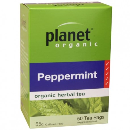 PLANET ORGANIC PEPPERMINT 50 BAGS