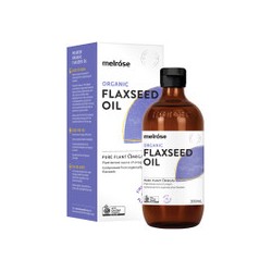 MELROSE ORGANIC FLAXSEED OIL PURE PLANT OMEGAS 200ML