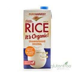 PURE HARVEST RICE MILK UNSWEETENED 1L