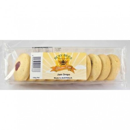 BUSY BEES GLUTEN FREE JAM DROPS 180G