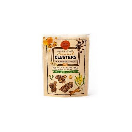 MINDFUL FOODS CARAMEL CLUSTERS WITH WATTLESEED 200G