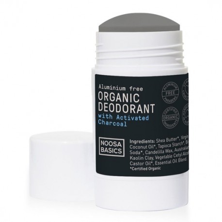 NOOSA BASICS ACTIVATED CHARCOAL DEODORANT STICK 60G