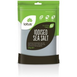 LOTUS IODISED SEA SALT 500G